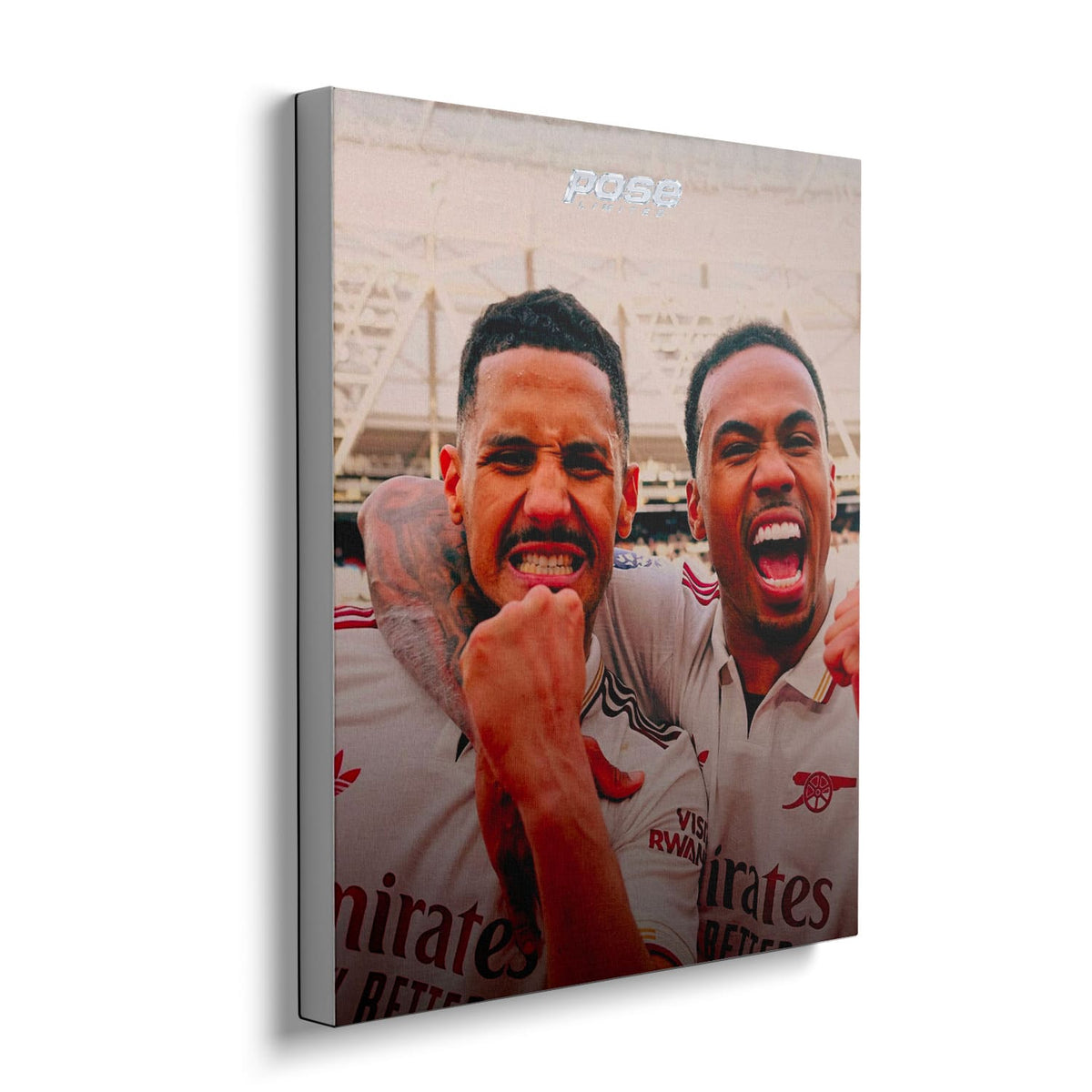 TOILE - Arsenal - William Saliba & Gabriel - 40x50cm