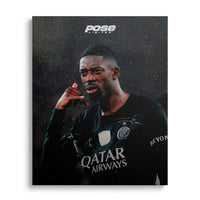 TOILE - Ousmane Dembélé - 40x50cm